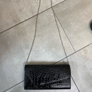 Black clutch purse